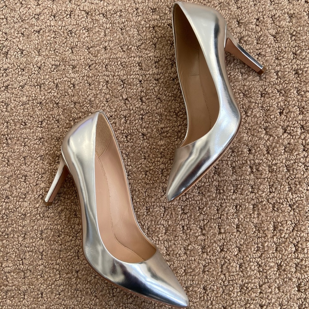 🌷HP🌷J. Crew Everly Mirror Metallic Pumps